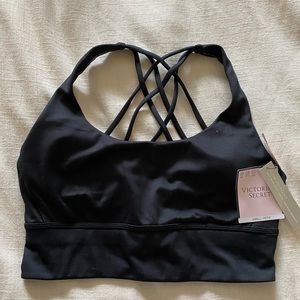 NWT Victoria Secret Black Athletic Bra